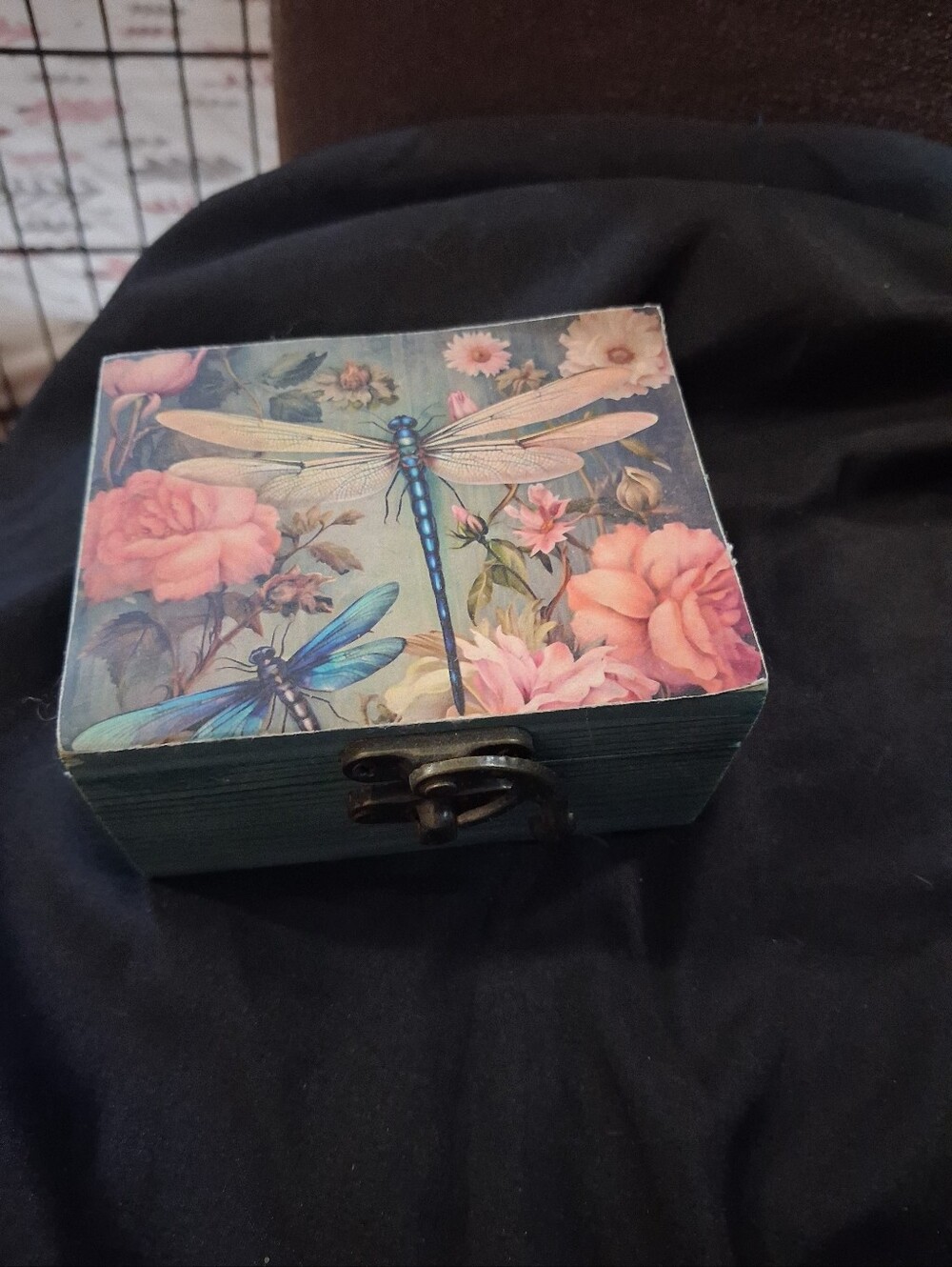 Handpainted Small Draginfly Box